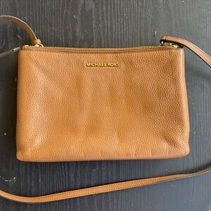 Michael Kors Tan Leather Crossbody Bag